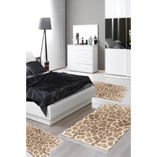 Alanur Home Eko Trend Djt Yıkanabilir Kaymaz Taban 3 Lü Yatak Odası Takımı 1910 Modern Gri