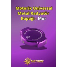 Motorix Universal Metal Radyatör Kapağı - Mor