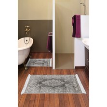 Alanur Home Eko Trend Djt 2 Li Yıkanabilir Kaymaz Taban Banyo Paspas Klozet Takımı 762 Osmanli Gri (60 x 100 - 50 x 60)