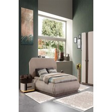 Alanur Home Eko Trend Djt Yıkanabilir Kaymaz Taban 3 Lü Yatak Odası Takımı 1488 Modern Kahve