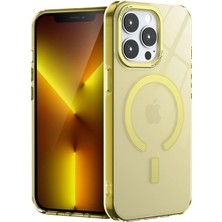Yazline Global Mey Ithalat®  iPhone 14 Pro Kılıf Troy Magsafe Kapak - Sarı