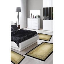 Alanur Home Eko Trend Djt Yıkanabilir Kaymaz Taban 3 Lü Yatak Odası Takımı 1674 Modern Gri
