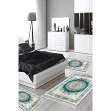 Alanur Home Eko Trend Djt Yıkanabilir Kaymaz Taban 3 Lü Yatak Odası Takımı 1909 Osmanli Kırmızı