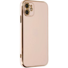 Yazline Global Mey Ithalat®  iPhone 12 Kılıf Volet Silikon - Pembe