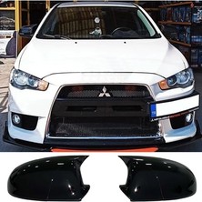 Ekolmaks Mitsubishi Lancer  Batman Yarasa Ayna Kapağı Piano Black / 2008-2013
