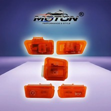 Moton Scooter Modifiye Turuncu Düğme Seti