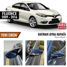 Ekolmaks Renault Fluence Batman Yarasa Ayna Kapağı Piano Black / 2009-2016