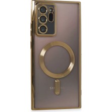Negok Newface Samsung Galaxy Note 20 Ultra Kılıf Kross Magneticsafe Kapak - Gold
