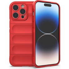 Yazline Global Mey Ithalat®  iPhone 14 Pro Kılıf Optimum Silikon - Kırmızı