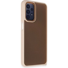 Yazline Global Mey Ithalat®  Samsung Galaxy A23 4g Kılıf Elegant Kapak - Pudra