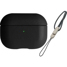 Yazline Global Mey Ithalat®  Airpods 3 (3.nesil) 405 Deri Kılıf - Siyah