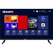 Dreamstar 32DSE100 32 İnç 82 Ekran | Uydu Alıcılı | Dahili Wi-Fi LED HD TV 1366 x 768 Çözünürlük Smart TV Uydu Alıcılı