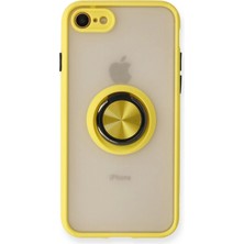 Yazline Global Mey Ithalat®  iPhone 7 Kılıf Montreal Yüzüklü Silikon Kapak - Sarı