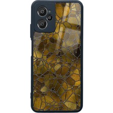 Spoyi Casper X30 Plus Kahve Geometrik Tasarımlı Glossy Telefon Kılıfı
