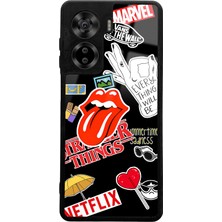 Spoyi Casper Via X40 Sticker Tasarımlı Glossy Telefon Kılıfı