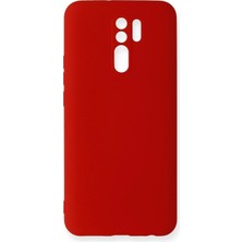 Yazline Global Mey Ithalat®   Redmi 9 Kılıf Nano Içi Kadife Silikon - Kırmızı