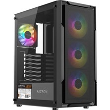 Fazeon F11 650W 80+ Bronze Mesh Rgb 4X120MM Fanlı Atx Siyah Gamıng Kasa