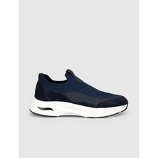 Cabani Lacivert Modern Triko Slip-On Sneaker