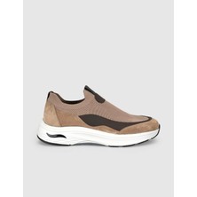 Cabani Bej Modern Triko Slip-On Sneaker