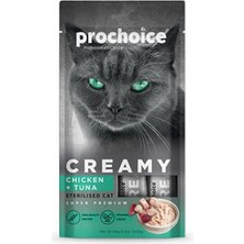 Negok Creamy Tavuklu ve Ton Balıklı Sıvı Kedi Ödül Maması 4X15 gr