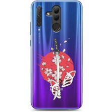 Spoyi Honor 20 Lite Cut Face Tasarımlı Süper Şeffaf Telefon Kılıfı