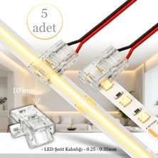 Nexo 10MM Cob+Smd Şerit+Kablo T-L Bağlantı Konnektörü(5 Adet)
