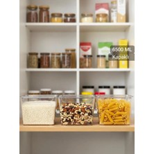 Okyanus Home 3'lü Kapaklı Şeffaf Buzdolabı Organizeri ve Saklama Kabı 6500ML