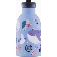24 Bottles Clima Bottle Ocean Friends Pipetli Paslanmaz Çelik Termos 330 ml