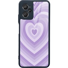 Spoyi Casper X30 Plus Lila Kalp Tasarımlı Glossy Telefon Kılıfı
