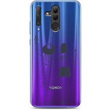 Spoyi Honor 20 Lite Best Friend Tasarımlı Süper Şeffaf Telefon Kılıfı