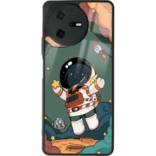 Spoyi Casper Via A40 Anime Astronot Tasarımlı Glossy Telefon Kılıfı