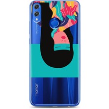 Spoyi Honor 8x Ters Kafa Tasarımlı Süper Şeffaf Telefon Kılıfı