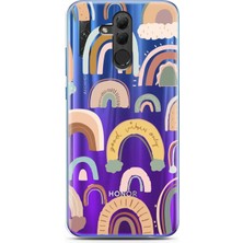 Spoyi Honor 20 Lite Nude Rainbow Tasarımlı Süper Şeffaf Telefon Kılıfı