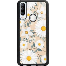Spoyi General Mobile Gm 20 Pro Büyük Papatya Tasarımlı Glossy Telefon Kılıfı