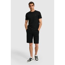 U.S. Polo Assn. Erkek Siyah Örme Şort 50322604-VR046