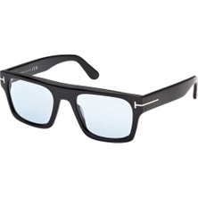 Tom Ford Cyrus-02 FT1337 01V Güneş Gözlüğü Siyah Mavi Lens
