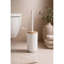 Okyanus Home Linea Due Beyaz Wc Fırçalık