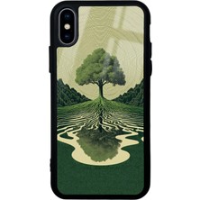 Spoyi iPhone Xs Max The Zen Oak Tasarımlı Glossy Telefon Kılıfı