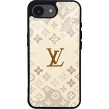 Spoyi iPhone 16E Krem Lv Tasarımlı Glossy Telefon Kılıfı