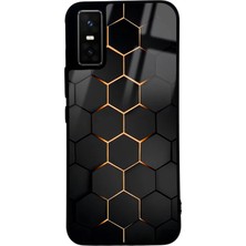 Spoyi Infinix Gt 30 Pro Yellow Carbon Tasarımlı Glossy Telefon Kılıfı