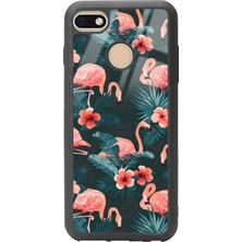 Spoyi General Mobile Gm 8 Go Flamingo Leaf Tasarımlı Glossy Telefon Kılıfı