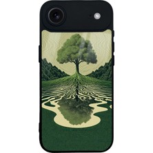 Spoyi iPhone 17 Air The Zen Oak Tasarımlı Glossy Telefon Kılıfı