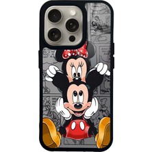 Spoyi iPhone 15 Pro Micky And Minnie Tasarımlı Glossy Telefon Kılıfı