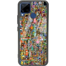Spoyi Oppo Realme C15 R/place Hatıra Tasarımlı Glossy Telefon Kılıfı