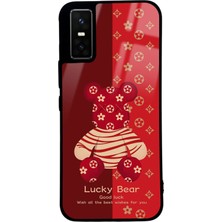 Spoyi Infinix Gt 30 Pro Red Lucky Bear Tasarımlı Glossy Telefon Kılıfı
