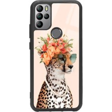 Spoyi General Mobile Gm 21 Pro Influencer Leopar Kedi Tasarımlı Glossy Telefon Kılıfı