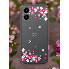 Spoyi Omix X5 Art Sakura Tasarımlı Şeffaf Telefon Kılıfı