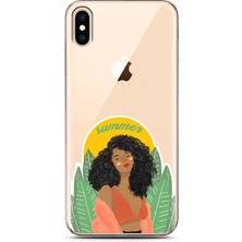 Spoyi Iphone Xs Max Summer Lady Tasarımlı Süper Şeffaf Telefon Kılıfı