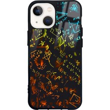 Spoyi iPhone 13 Mini Matematik Tasarımlı Glossy Telefon Kılıfı