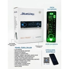 Blueway BW-1780BT 7 Renkli Ekran, Bluetooth, Çift Amfi Çıkışlı Oto Teyp